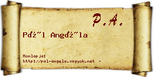 Pál Angéla névjegykártya