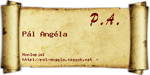 Pál Angéla névjegykártya