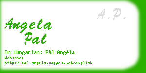 angela pal business card