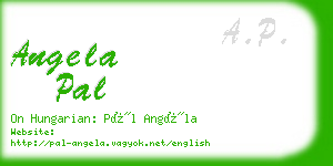 angela pal business card